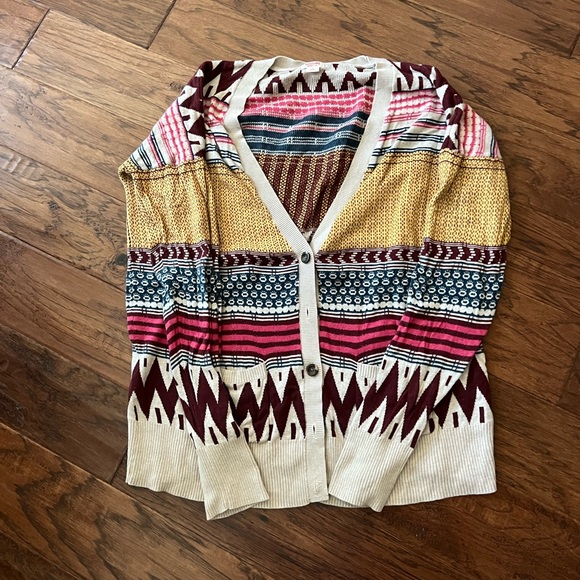 Oversized printed cardigan - Picture 1 of 4